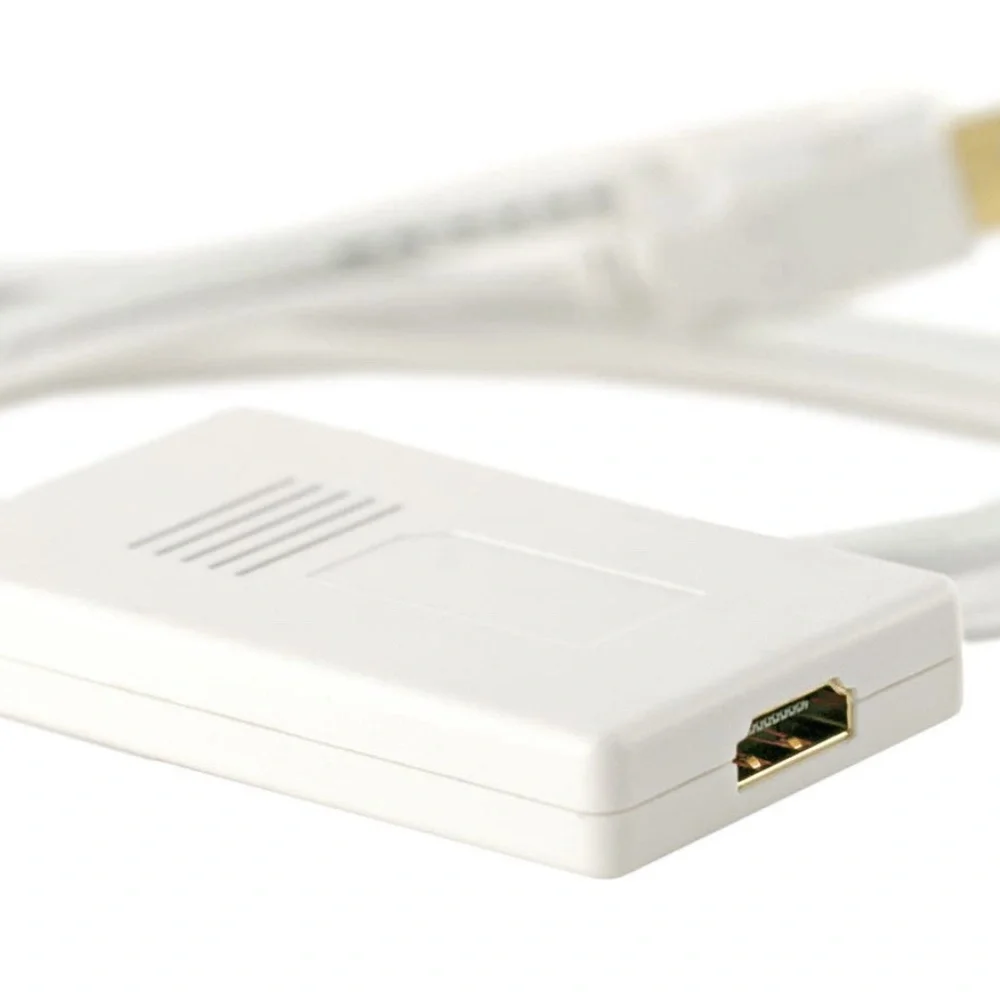 Mini DisplayPort 1.1 Male and USB Male Audio to HDMI Female Converting Adapter